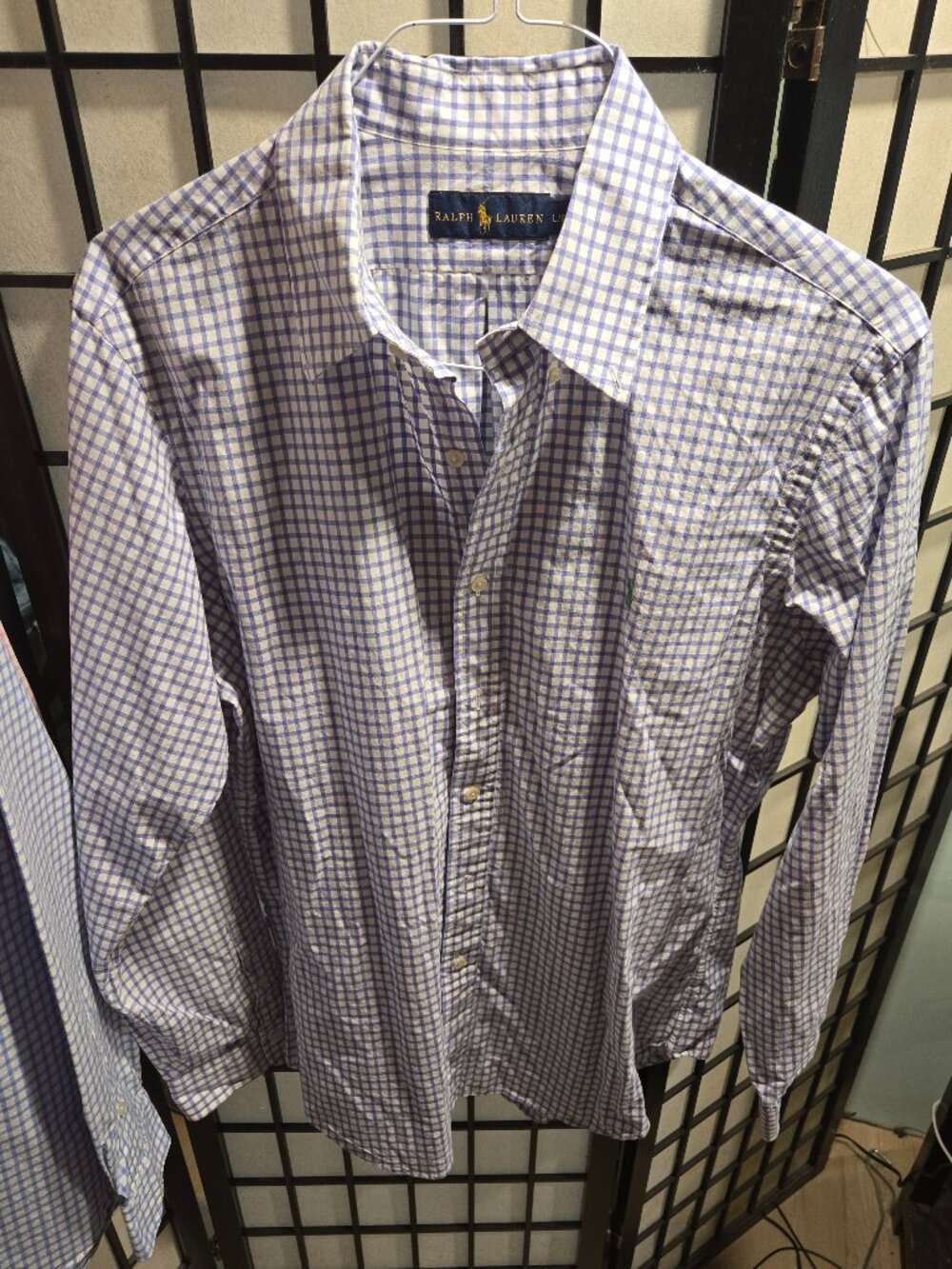 Men's button down Polo long sleeve shirt